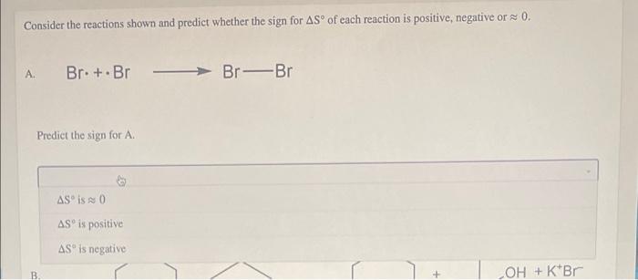 Solved Consider The Reactions Shown And Predict Whether The Chegg