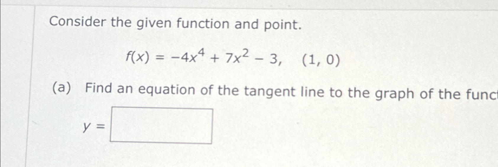 Solved Consider The Given Function And Chegg