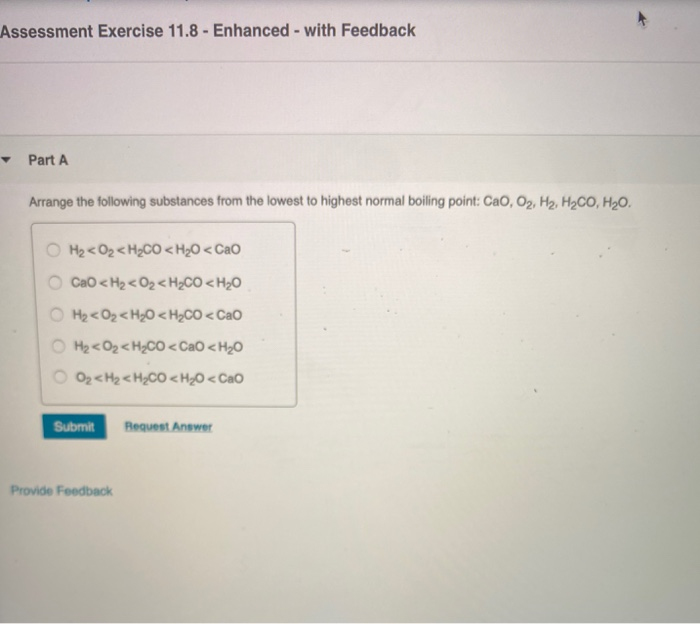 Solved Assessment Exercise 11 8 Enhanced With Feedback Chegg