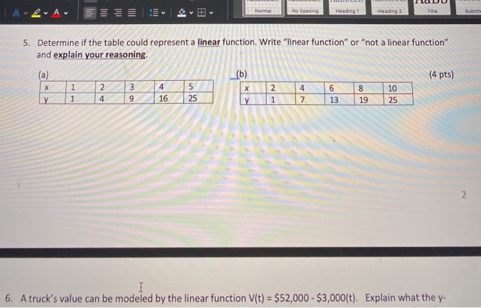 Solved IUDI LA Lili Ilil Normal No Spacing Heading 1 Heading Chegg