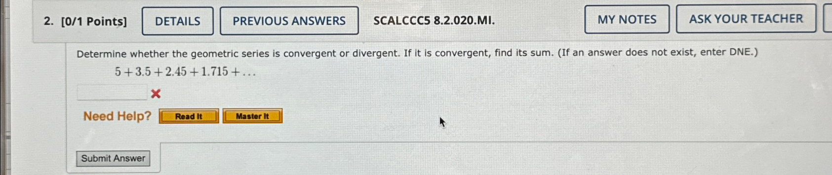 Solved 0 1 Points SCALCCC5 8 2 020 MI Determine Whether Chegg