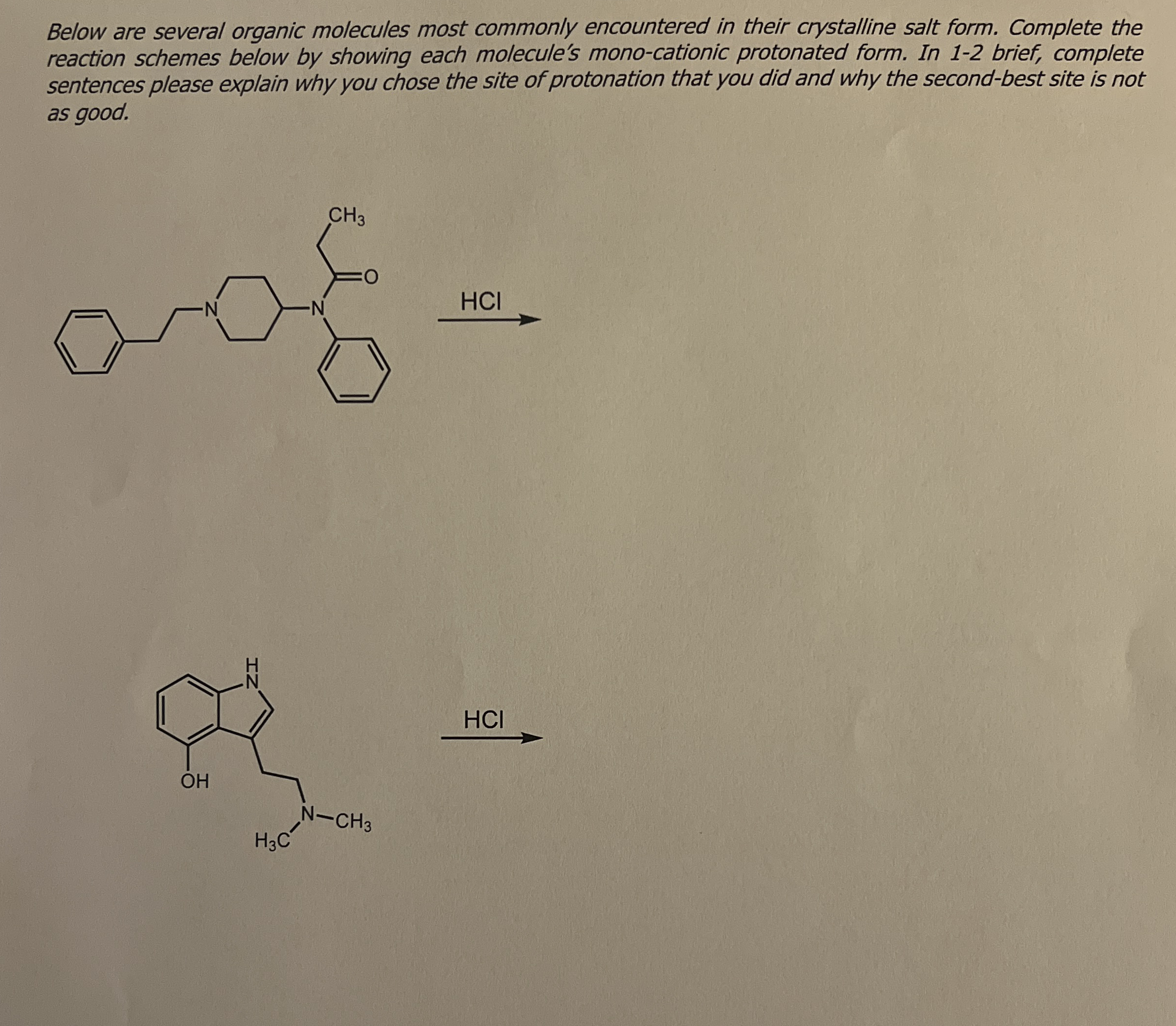 Below Are Several Organic Molecules Most Commonly Chegg