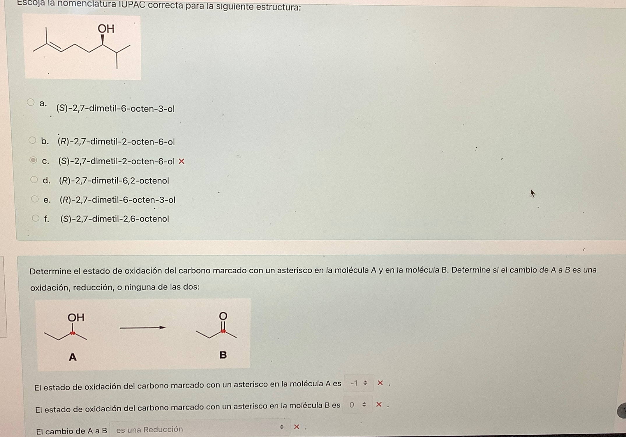 Solved Escoja La Nomenclatura IUPAC Correcta Para La Chegg