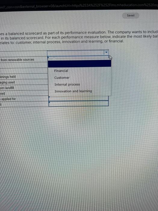 Solved Midwest Manufacturing Uses A Balanced Scorecard As Chegg