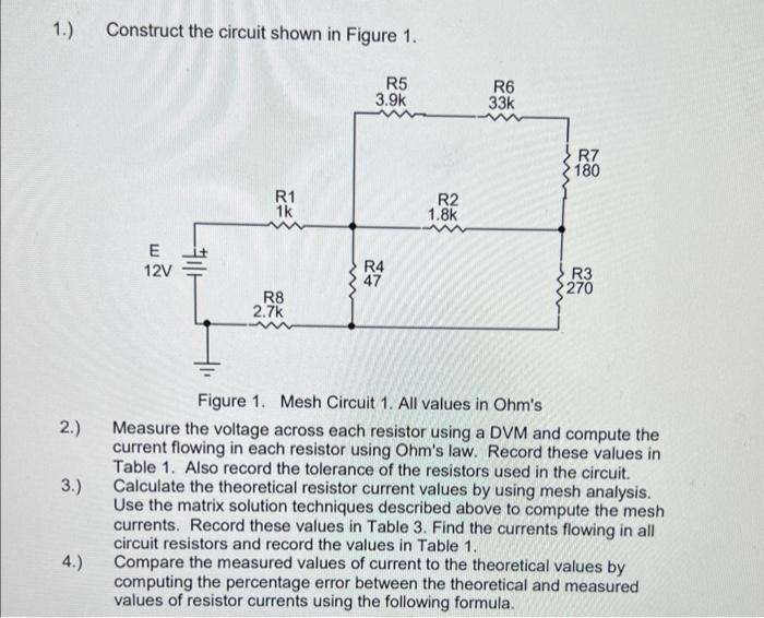 Solved Construct The Circuit Shown In Figure Fig