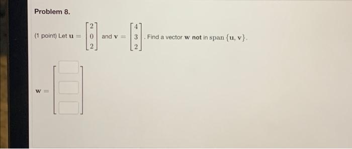 Solved Point Let U And V Find A Vector Chegg