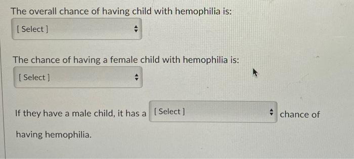 Solved In Humans Hemophilia Is A Sex Linked Recessive Trait Chegg