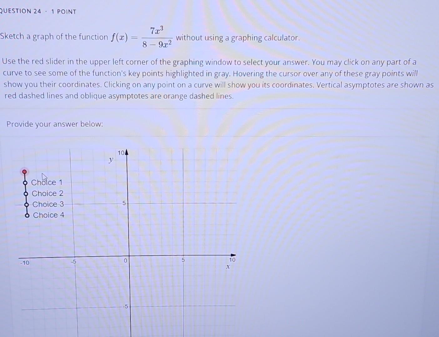 Solved Sketch A Graph Of The Function F X Frac Chegg