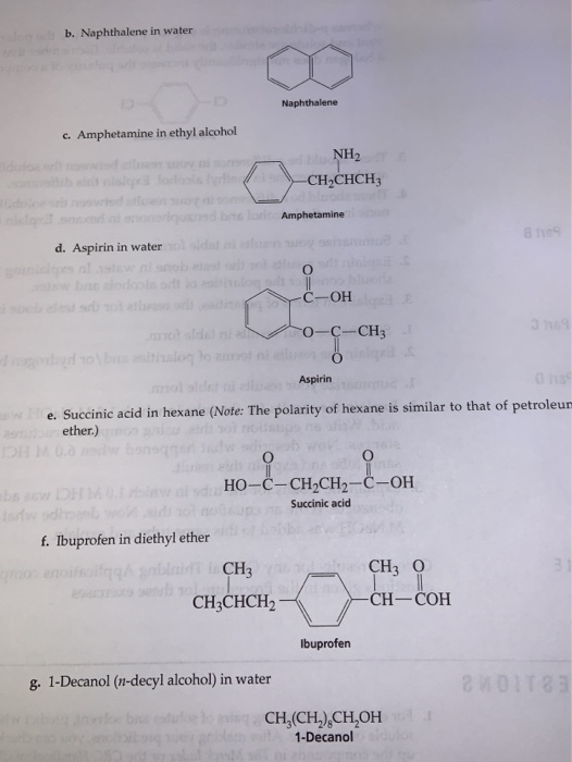 Solved For Each Of The Following Pairs Of Solutes And Chegg