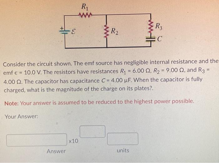 Solved Consider The Circuit Shown The Emf Source Has Chegg