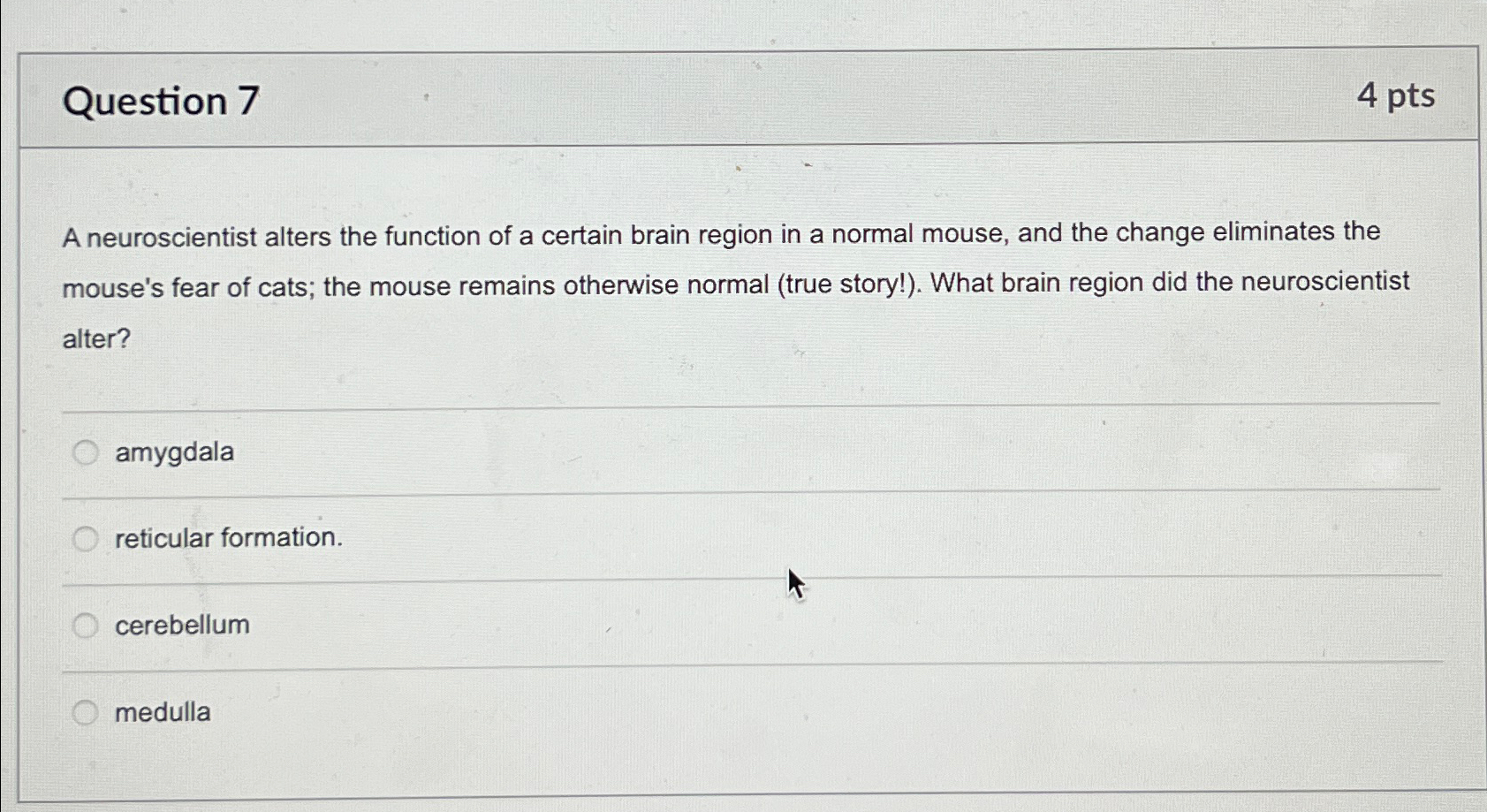 Solved Question 74 PtsA Neuroscientist Alters The Function Chegg