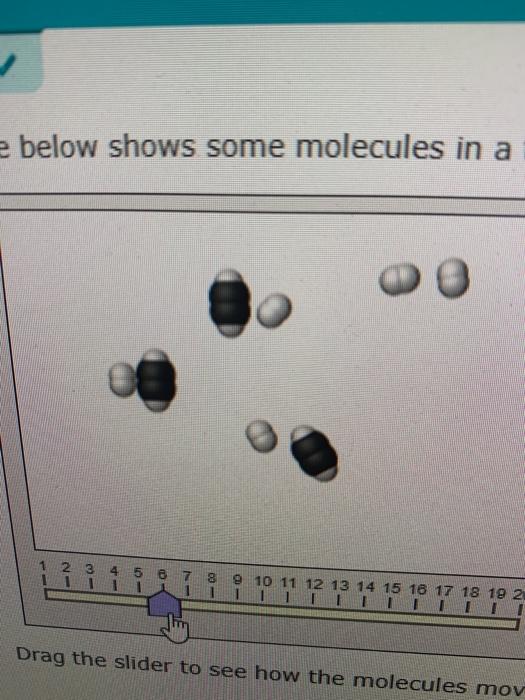 Solved The Movie Below Shows Some Molecules In A Tiny Sample Chegg