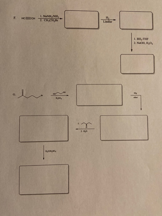 Solved F Hc Nanh Nh Ch Ch Ch Br Lindlar Bh Thf Chegg