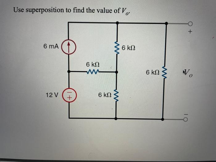 Solved Use Superposition To Find The Value Of Io Use Chegg