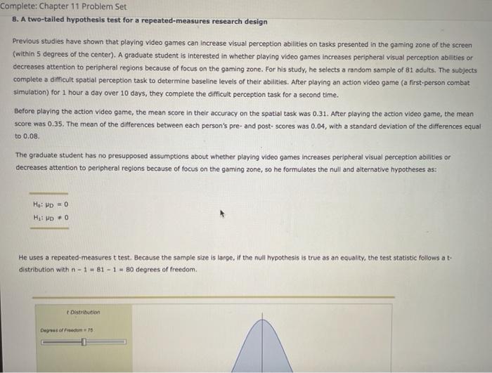 Solved Complete Chapter 11 Problem Set 8 A Two Tailed Chegg