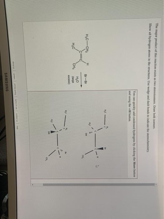 Solved The Major Product Of This Reaction Exists As Two Chegg