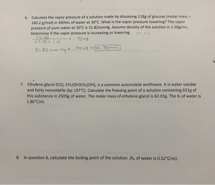 Solved Ethylene Glycol EG CH OH CH OH Is A Common Chegg