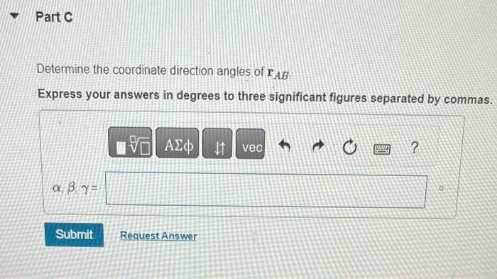 Solved Express The Position Vector Rab In Cartesian Vector Chegg