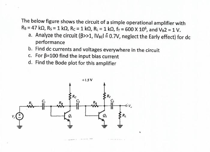 Solved The Below Figure Shows The Circuit Of A Simple Chegg