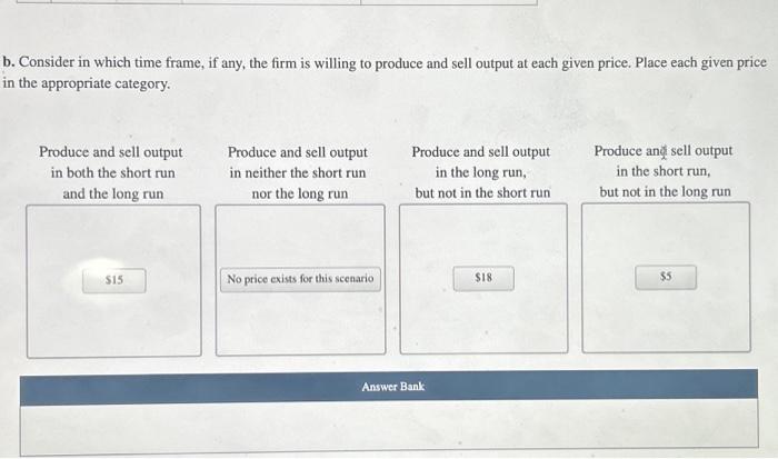 Solved Costs And Profit Maximization Under Competition End Chegg