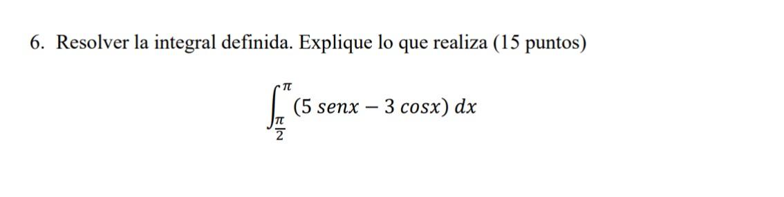 Solved Resolver La Integral Definida Explique Lo Que Chegg