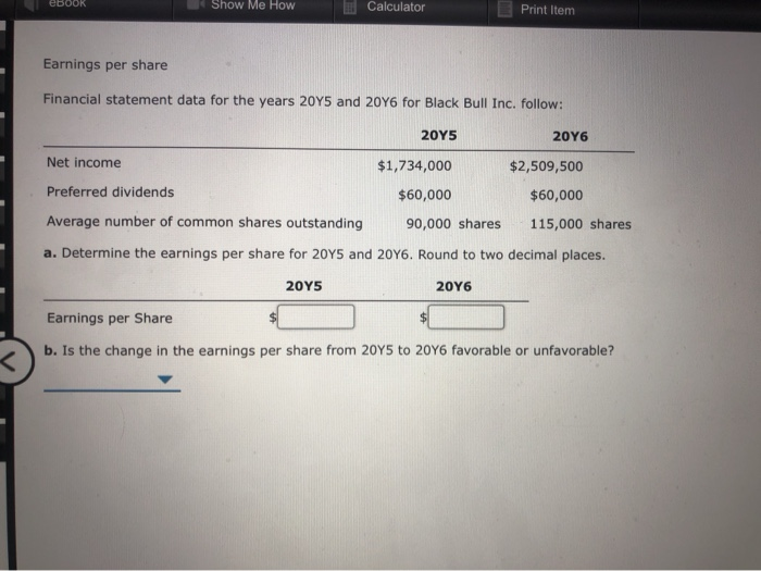 Solved EBook Show Me How Calculator Print Item Earnings Chegg