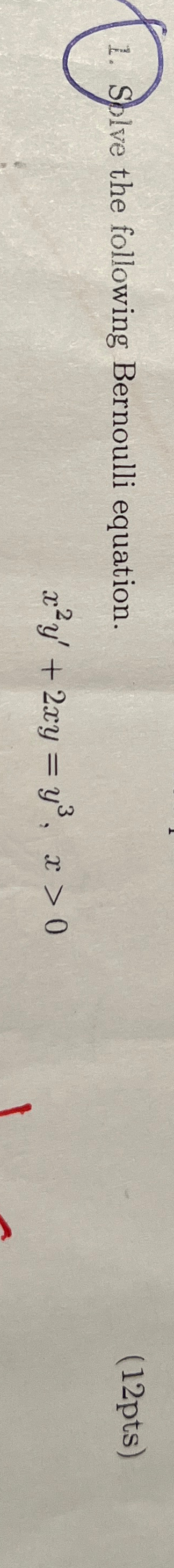 Solved Solve The Following Bernoulli Chegg