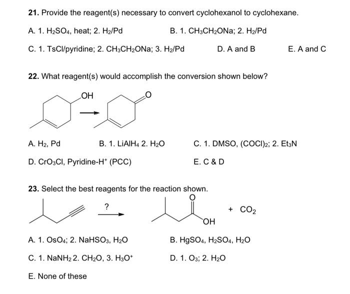 Solved Provide The Reagent S Necessary To Convert Chegg