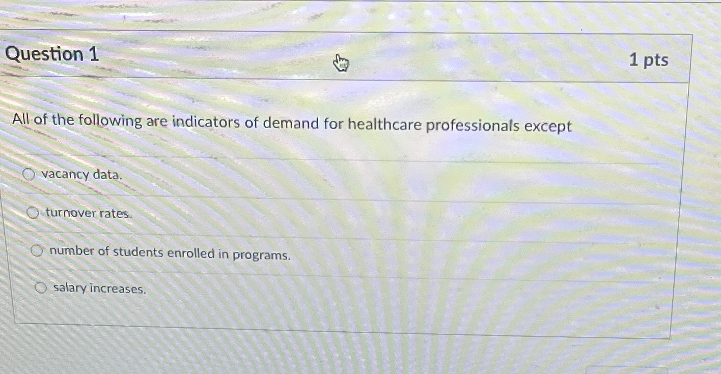 Solved Question 11 PtsAll Of The Following Are Indicators Chegg