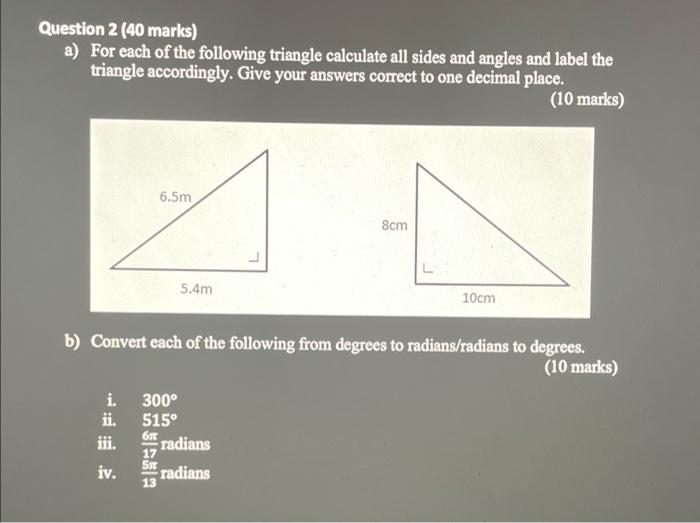 Solved Question Marks A For Each Of The Following Chegg