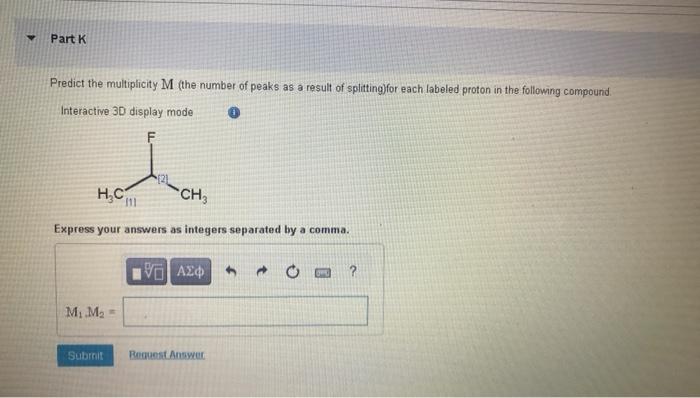 Solved Part H Predict The Chemical Shift For Each Labeled Chegg