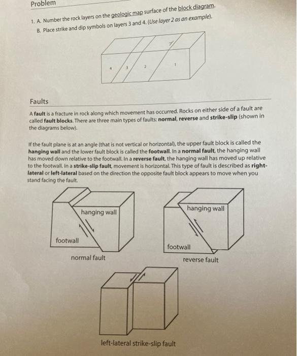 Solved Geologic Structures And Maps Geologic Structures Chegg