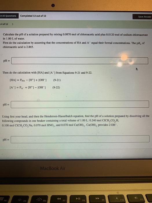 Solved It All Questions Completed Out Of Save Answer Chegg