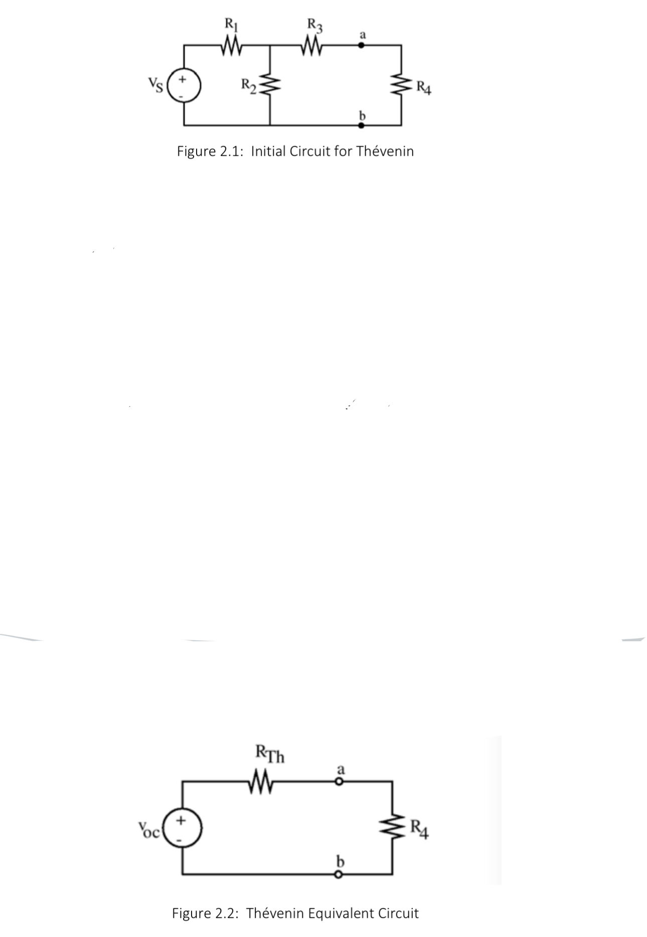 Solved Solve For The Thevenin Equivalent Of Figure 2 1 Chegg