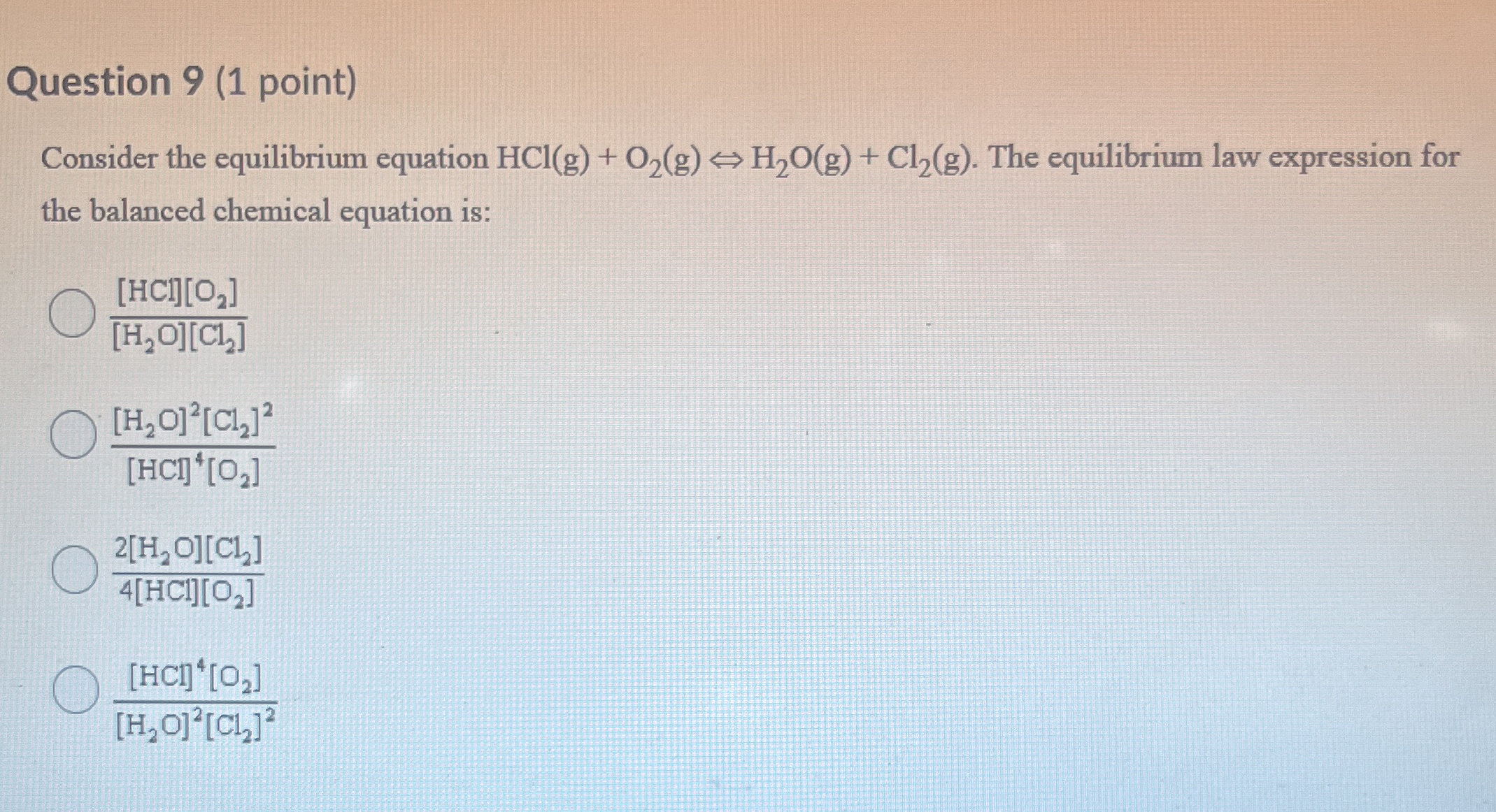 Solved Question Point Consider The Equilibrium Chegg