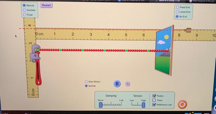 Solved Properties Of Waves Open The Wave On A String Phet Chegg