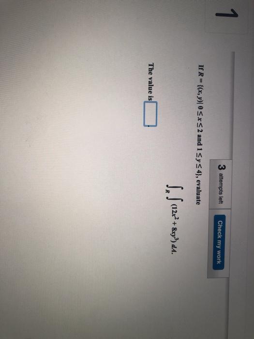 Solved 1 3 Attempts Left Check My Work If R X Y OSX S2 Chegg