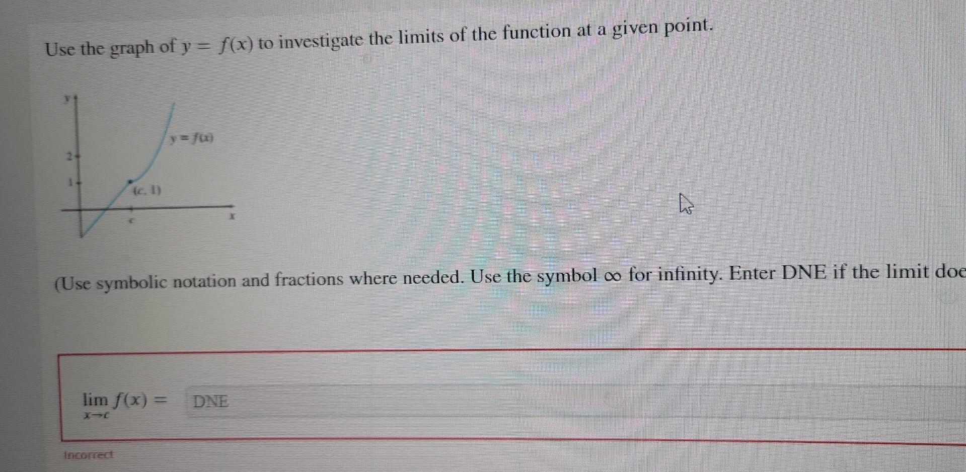 Solved Use The Graph Of Y F X To Investigate The Limits Chegg