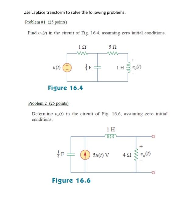 Solved Find Vo T In The Circuit Of Fig Assuming Zero Chegg