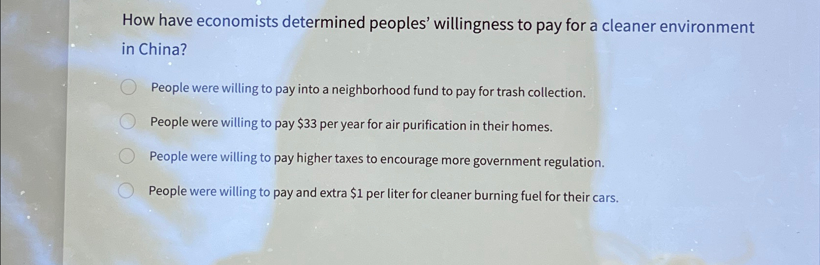 Solved How Have Economists Determined Peoples Willingness Chegg