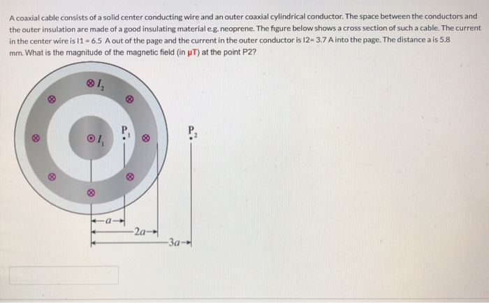 Solved A Coaxial Cable Consists Of A Solid Center Conducting Chegg