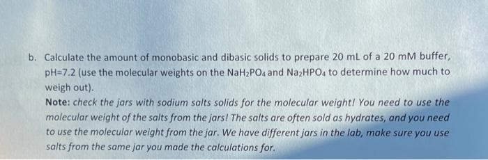 Solved A Buffer Solutions Sodium Dihydrogen Phosphate Chegg