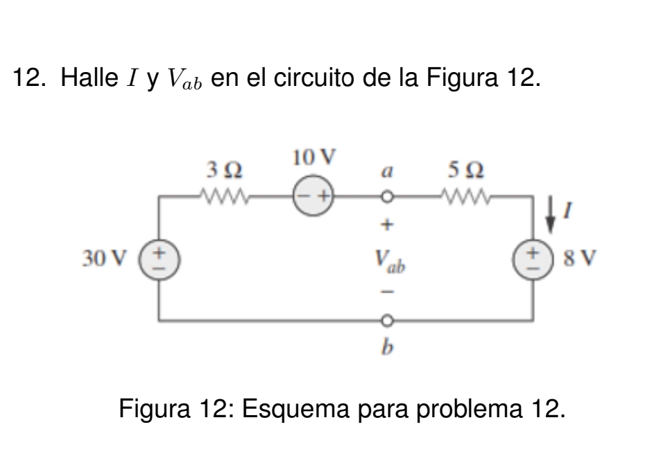 Solved Halle I Y Vab En El Circuito De La Figura Figura Chegg