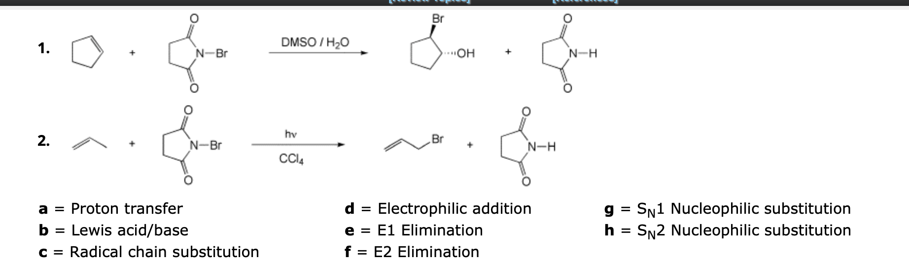 Solved A Proton Transferd Electrophilic Additiong Sn Chegg