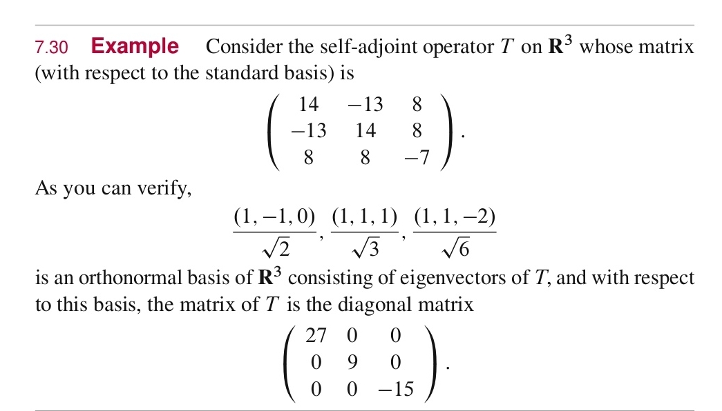 Solved Example Consider The Self Adjoint Operator T