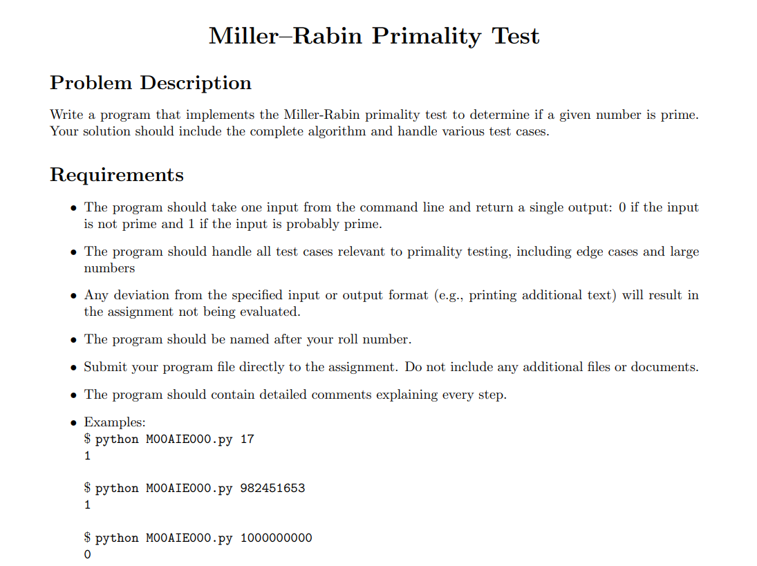 Solved Problem DescriptionWrite A Program That Implements Chegg