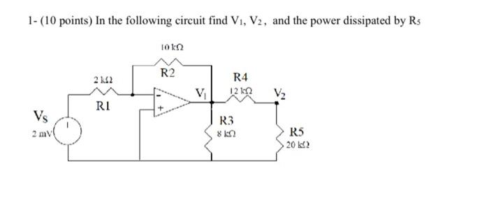 Solved This Is Circuit Analysis Please Do The Question The Chegg