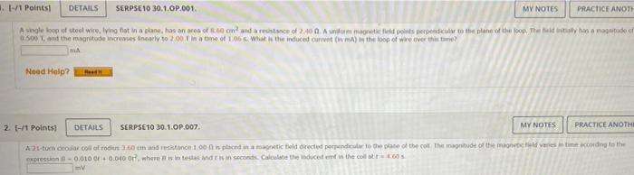 Solved Points Details Serpse P My Notes Chegg