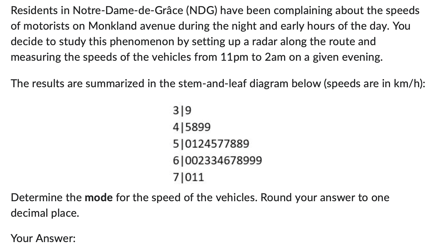 Solved Residents in Notre Dame de Grâce NDG have Chegg