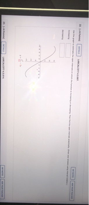 Solved 22 4 Points DETAILS LARCALCET 4 3 007 Use The Chegg